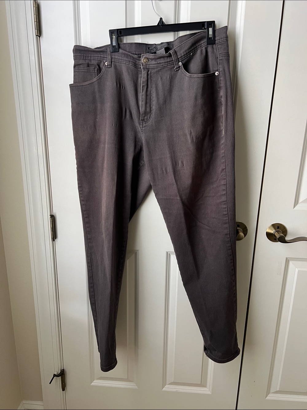 Charcoal Brown U-51 Straight-Leg Jeans Women’s Size 18